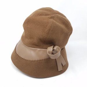 Dolly Madison‎ hat VTG brown felt bucket hat